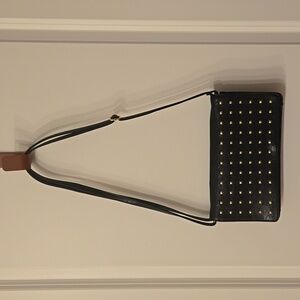 Tignanello Black Pebble Leather Shoulder Crossbody/Clutch Bag